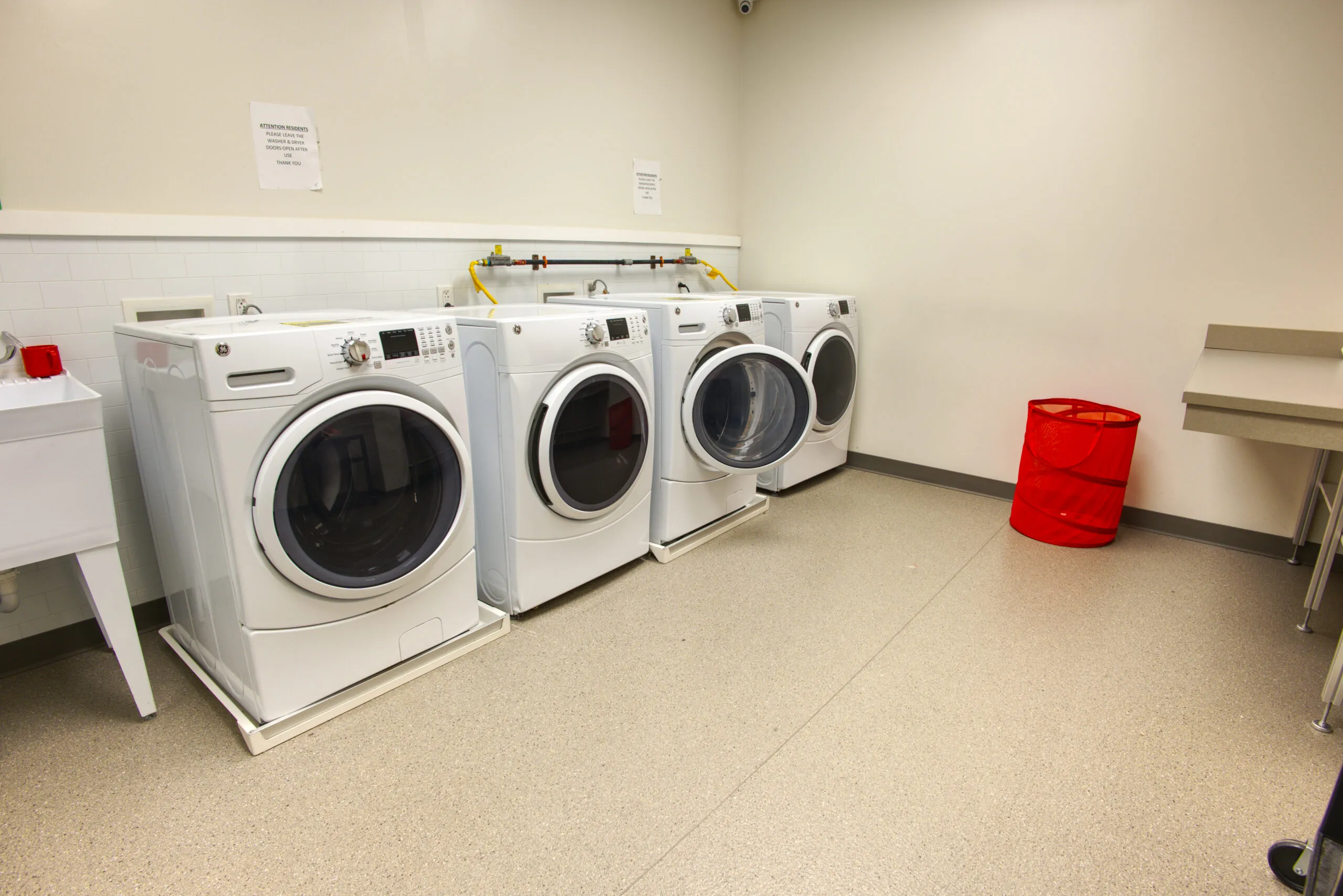 Laundry room at The Recovery Village Cherry Hill at Cooper