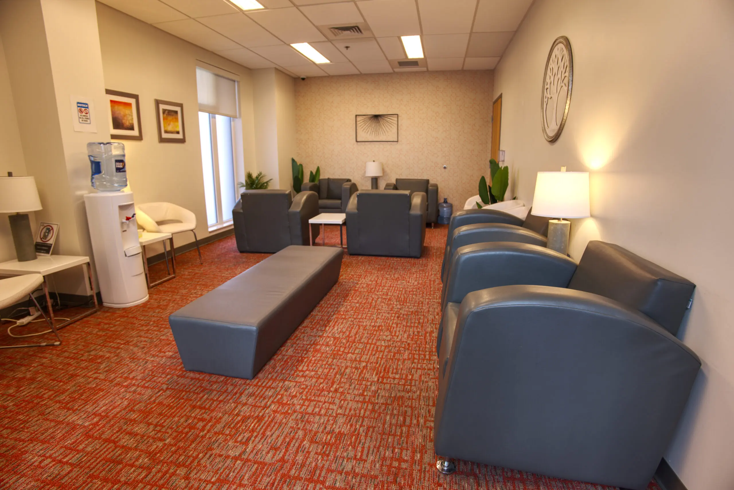 Waiting area at The Recovery Village Cherry Hill at Cooper