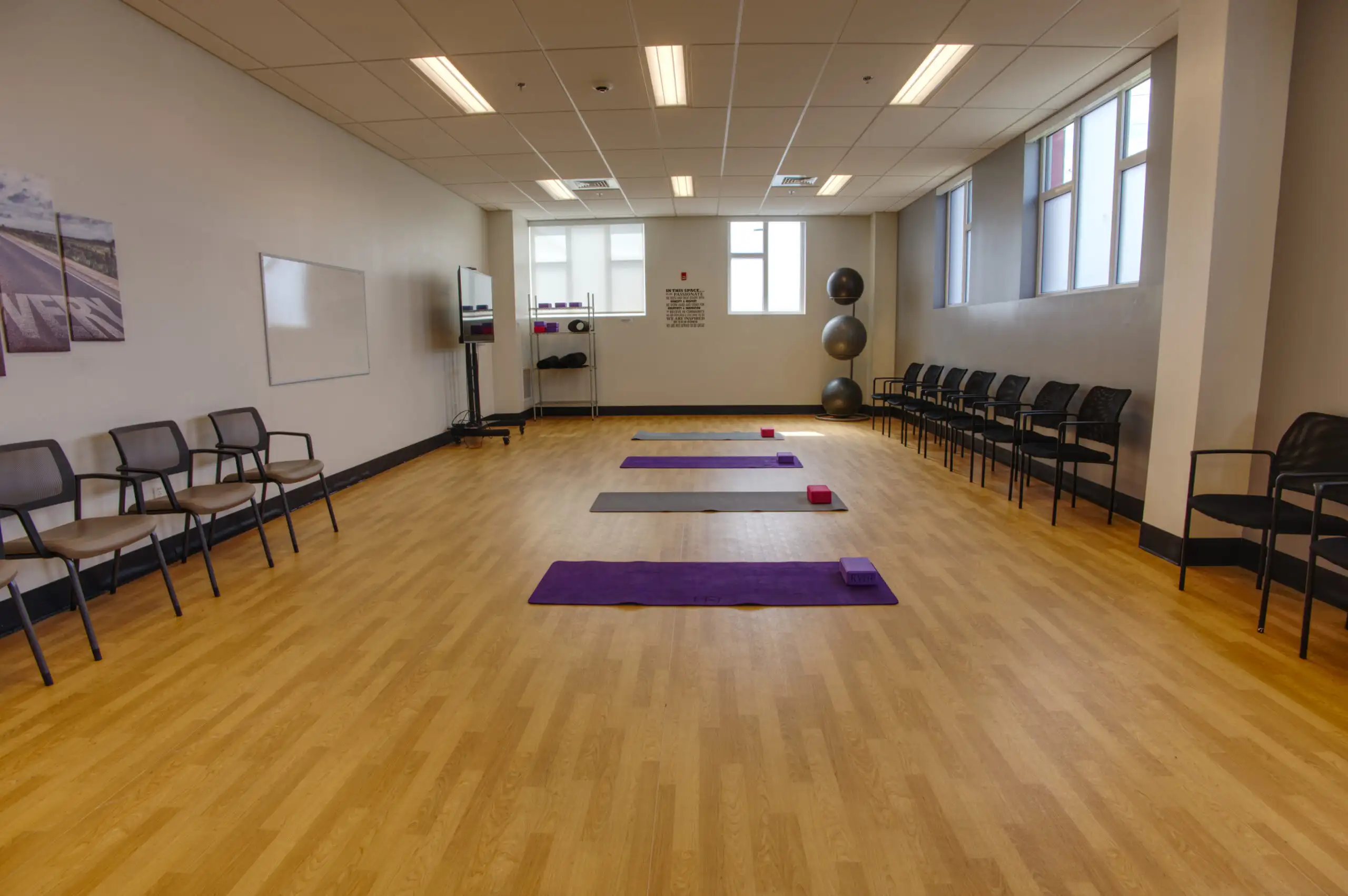 Yoga room at The Recovery Village Cherry Hill at Cooper